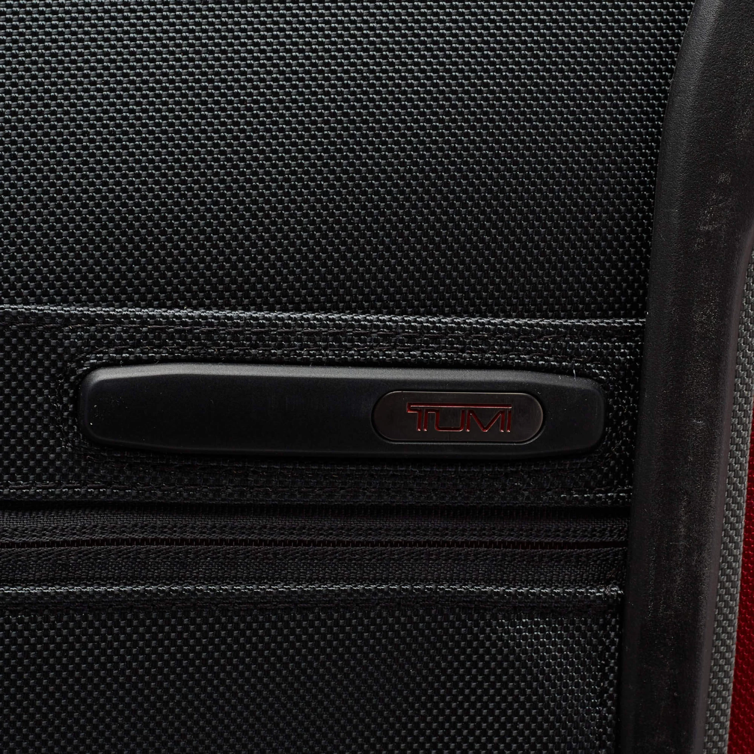 TUMI Grey/Red Nylon Gen 4.2 Lightweight Trip Packing Case Luggage For Men - Image 12