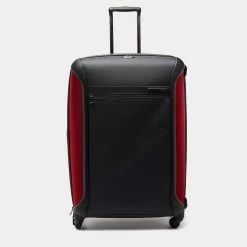 TUMI Grey/Red Nylon Gen 4.2 Lightweight Trip Packing Case Luggage For Men