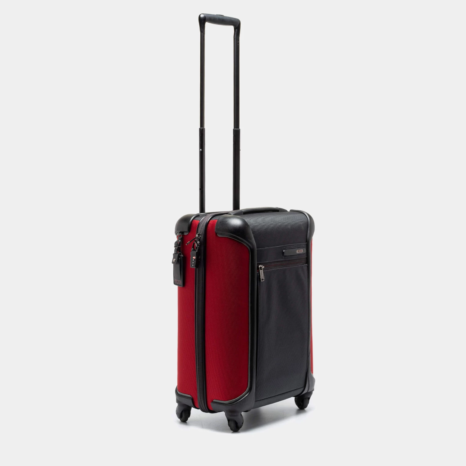 TUMI Grey/Red Nylon Small Gen 4.2 Lightweight Carryon Luggage For Men - Image 3