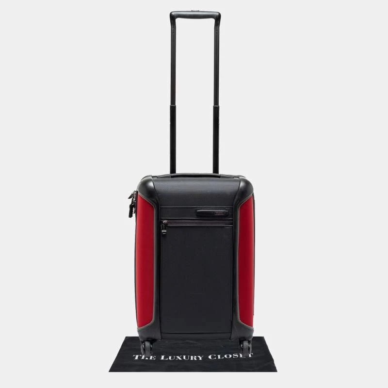 TUMI Grey/Red Nylon Small Gen 4.2 Lightweight Carryon Luggage For Men - Image 16