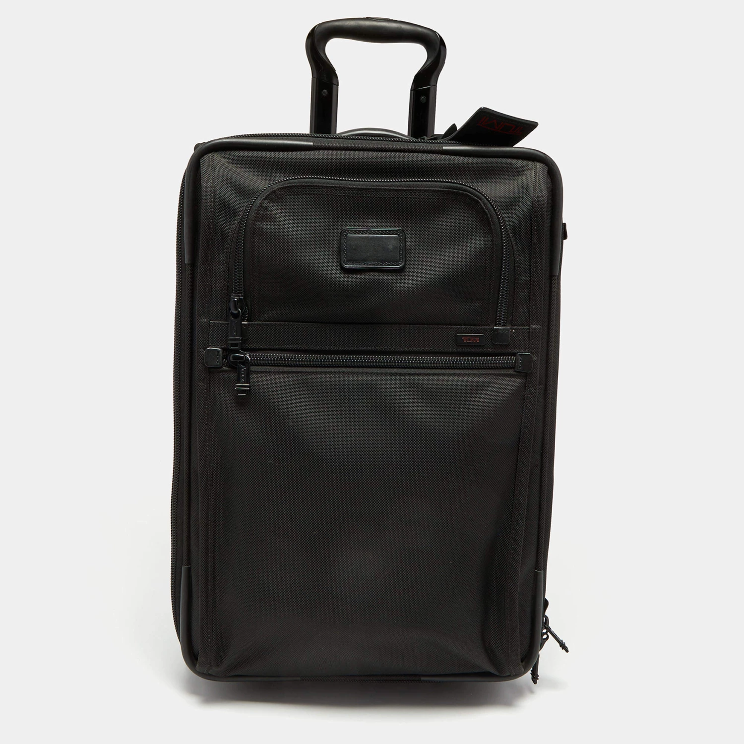 TUMI Black Nylon Alpha 2 Continental Carry On Suitcase For Men