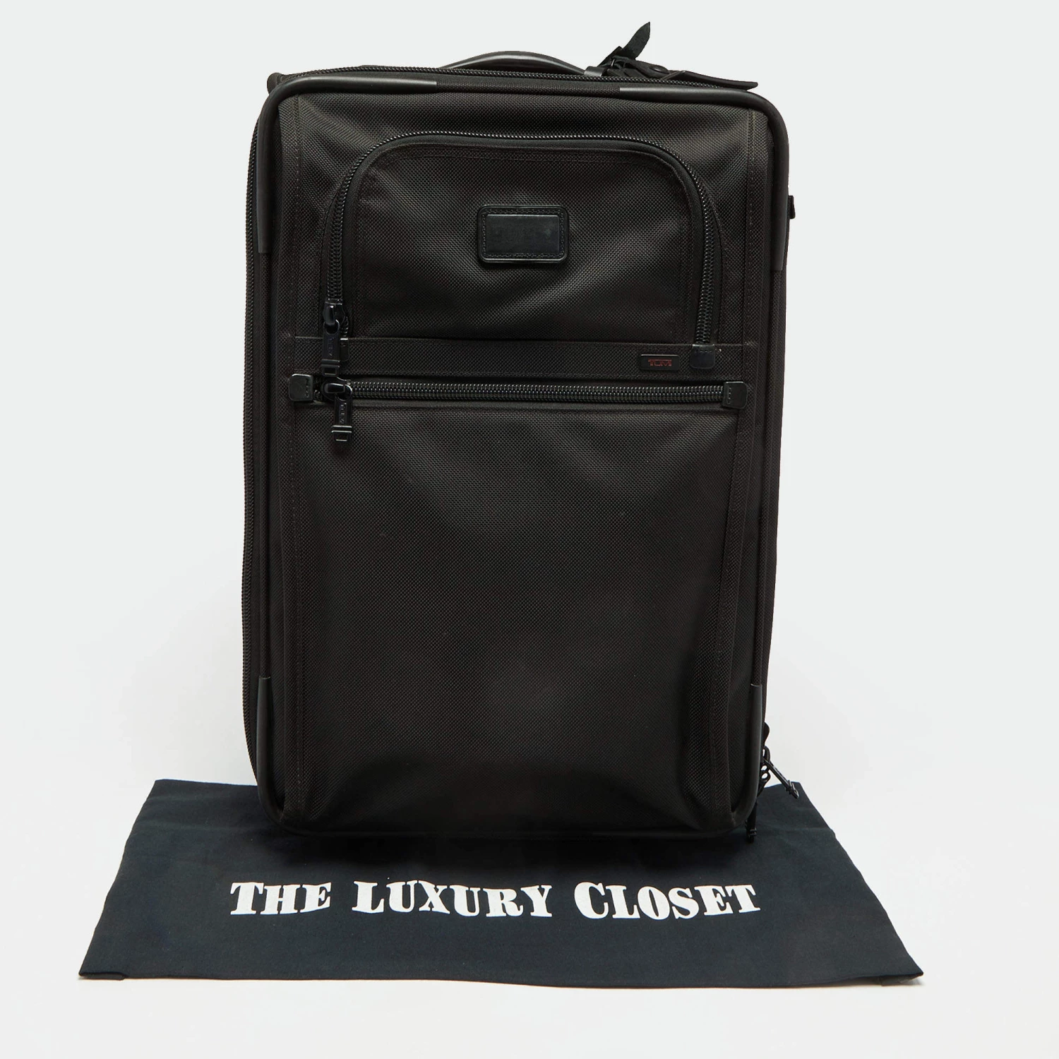 TUMI Black Nylon Alpha 2 Continental Carry On Suitcase For Men - Image 13