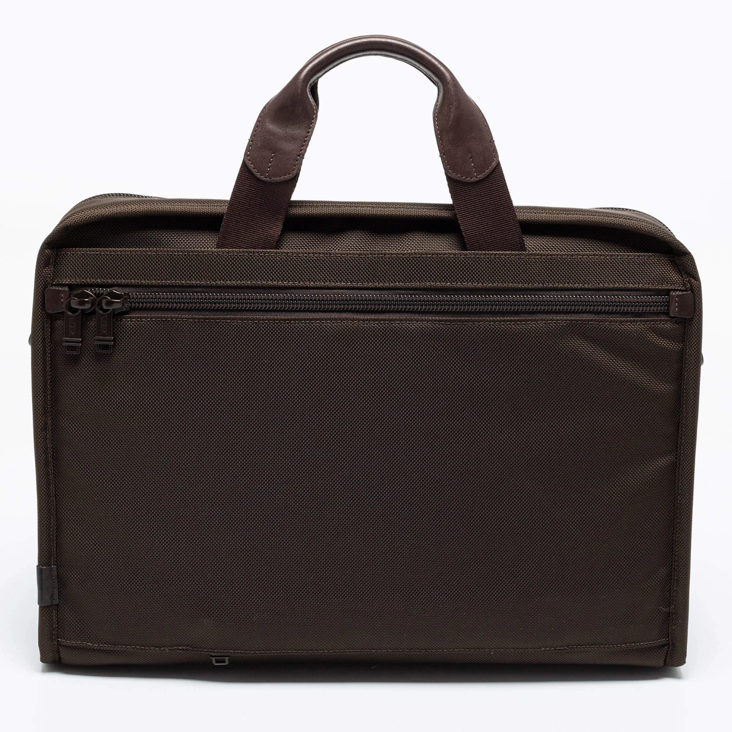Tumi Brown Nylon Large Screen Laptop Briefcase Bag For Men - Image 4