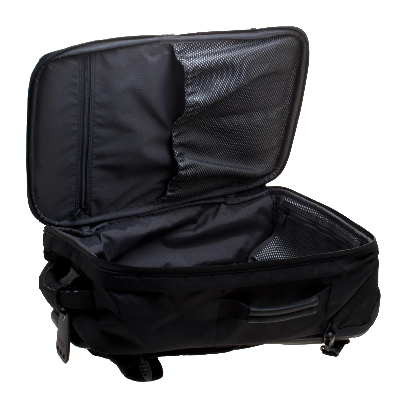 Tumi Black Nylon T2 Wheeled Backpack For Men - Image 7