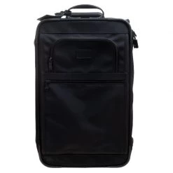 Tumi Black Nylon Ballistic Carry On Rolling Luggage For Men