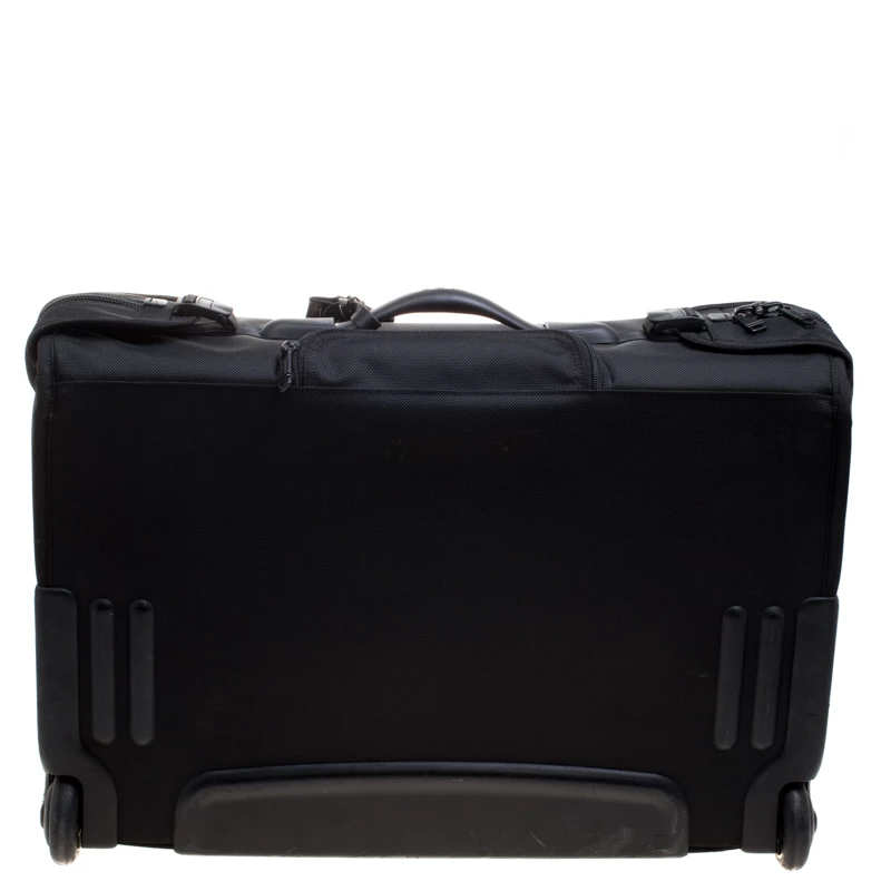 Tumi Black Nylon Carry On Garment Rolling Suitcase For Men - Image 4
