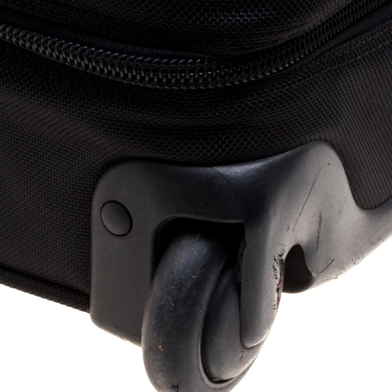 Tumi Black Nylon Carry On Garment Rolling Suitcase For Men - Image 14