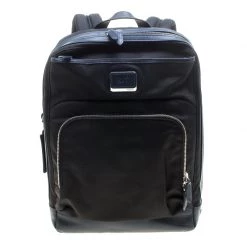 TUMI Balck/Dark Blue Nylon And Leather Global Limited Edition Backpack For Men