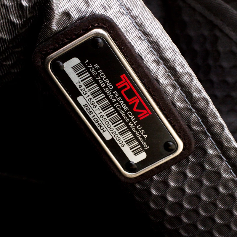 Tumi Black/Brown Fabric And Leather Briefcase For Men - Image 8