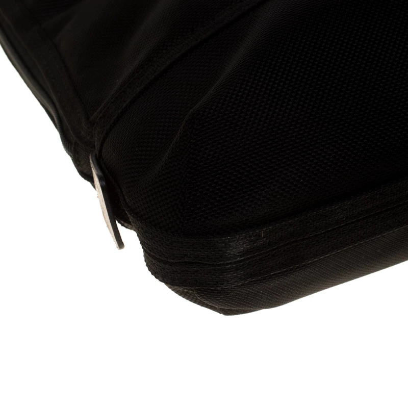 Tumi Black/Brown Fabric And Leather Briefcase For Men - Image 10