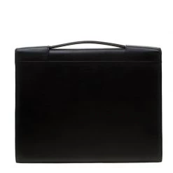 Tumi Black Leather Organizer Case For Men