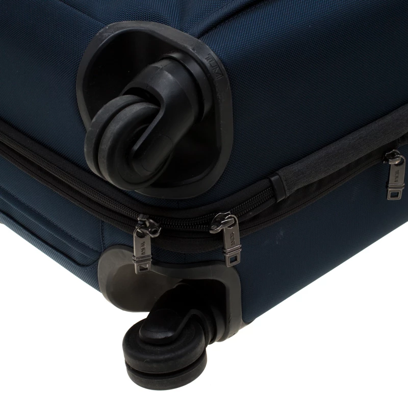 Tumi Blue/Grey Nylon Alpha II Continental Expandable 4 Wheeled Carry-On Luggage Bag For Men - Image 11