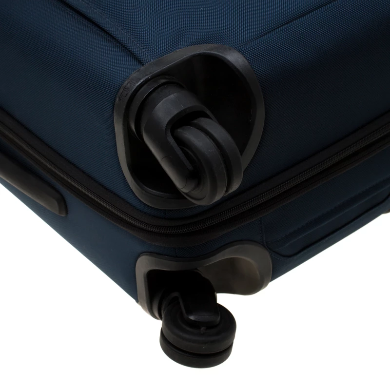 Tumi Blue/Grey Nylon Alpha II Continental Expandable 4 Wheeled Carry-On Luggage Bag For Men - Image 10