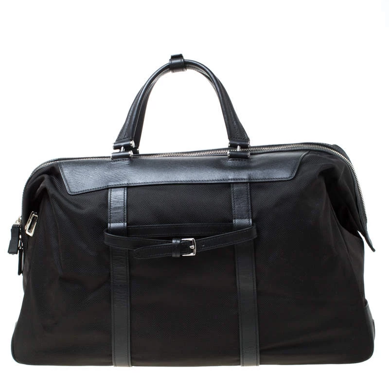 TUMI Black Nylon And Leather Anderson Duffle Bag For Men - Image 4