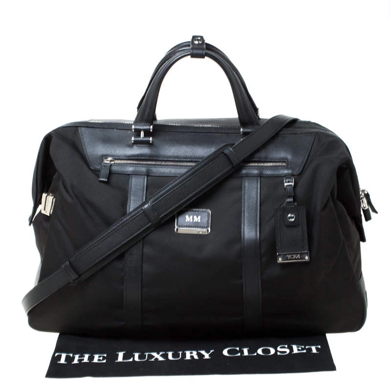 TUMI Black Nylon And Leather Anderson Duffle Bag For Men - Image 9
