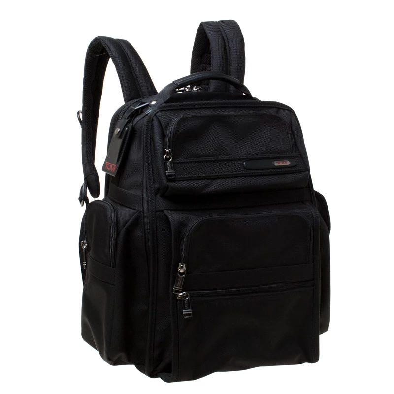Tumi Black Nylon Expandable Backpack For Men - Image 3
