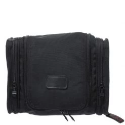 Tumi Black Nylon Alpha II Hanging Travel Clutch For Men