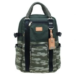 Tumi Navy Green Nylon Alpha Bravo Lejeune Backpack For Men