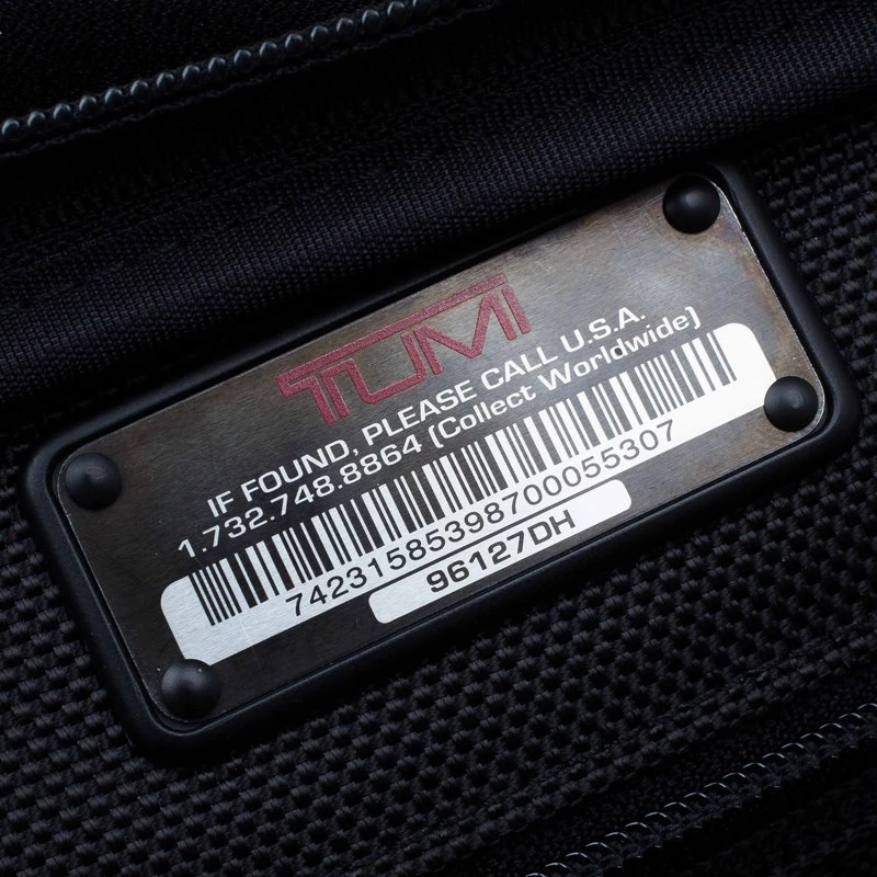 Tumi Black Leather Alpha T-Pass Expandable Laptop Two Wheel Brief Luggage For Men - Image 8