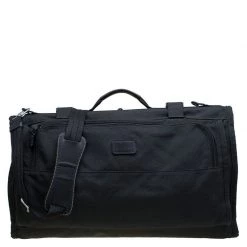 Tumi Black Nylon Tri Fold Garment Travel Bag For Men