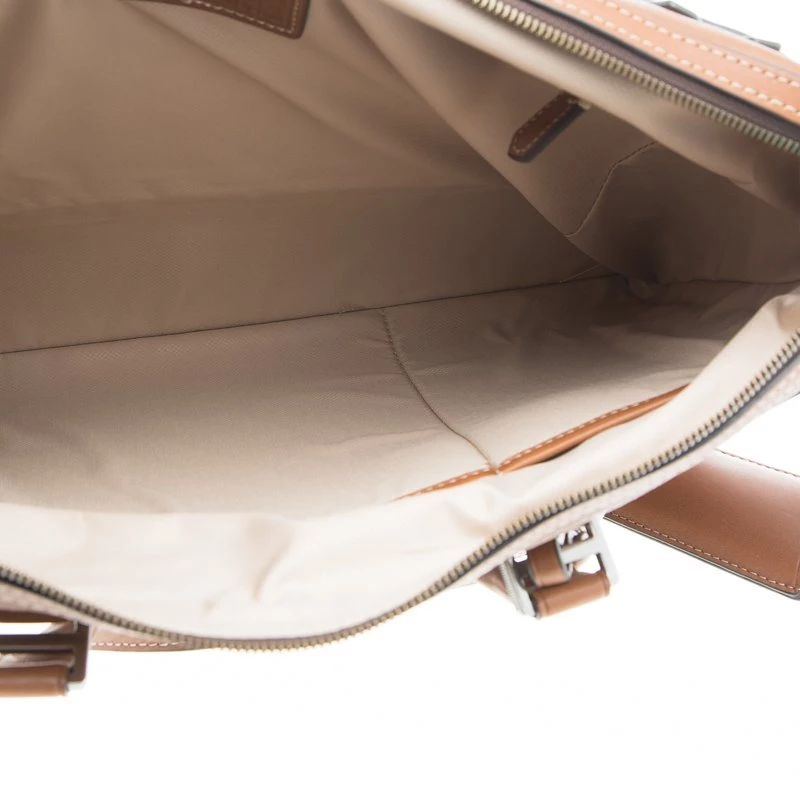 Tumi Brown Leather Irving Slim Briefcase For Men - Image 7