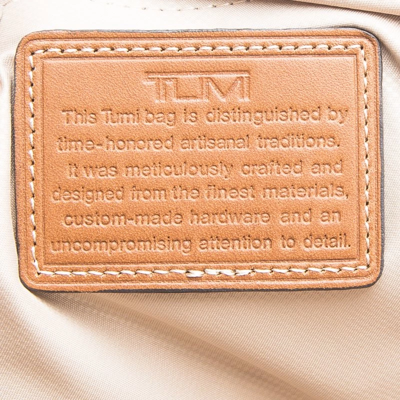 Tumi Brown Leather Irving Slim Briefcase For Men - Image 8