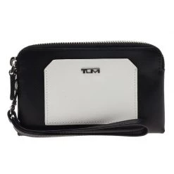 Tumi Two Tone Double Zip IPhone Wristlet Case For Women