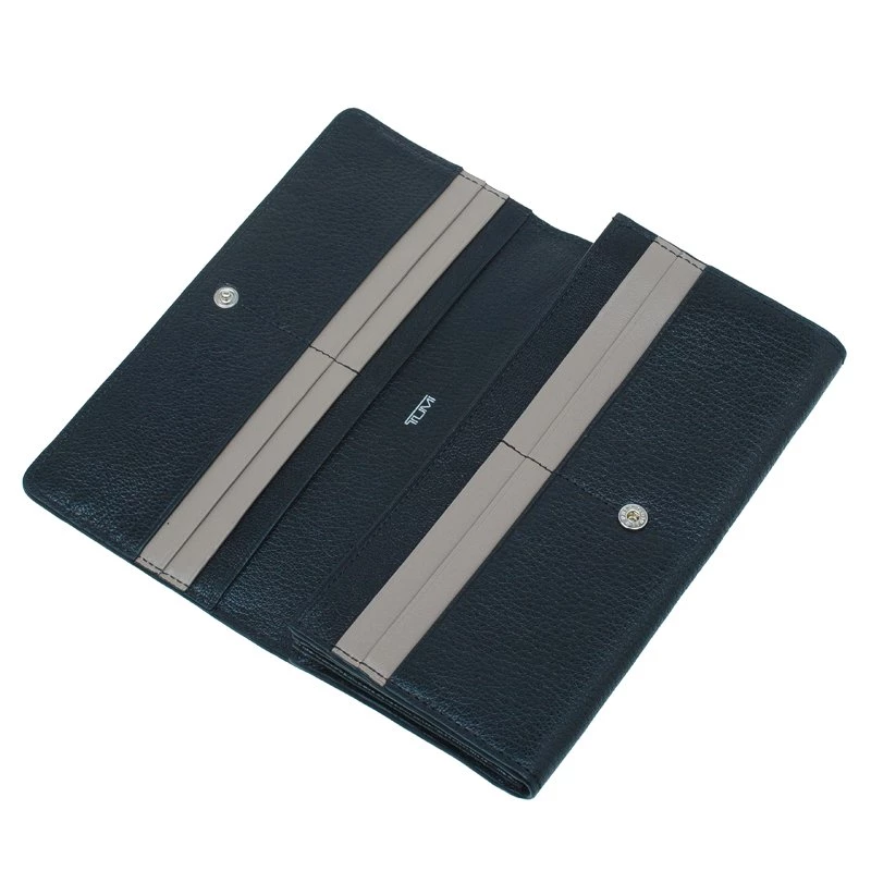 Tumi Black Leather Chelsea Continental Flap Wallet For Women - Image 2