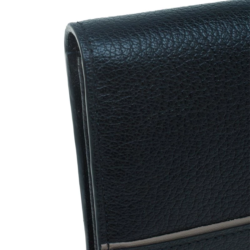 Tumi Black Leather Chelsea Continental Flap Wallet For Women - Image 7