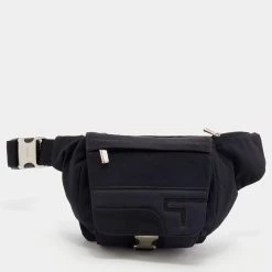 TUMI Black Canvas Belt Bag For Women