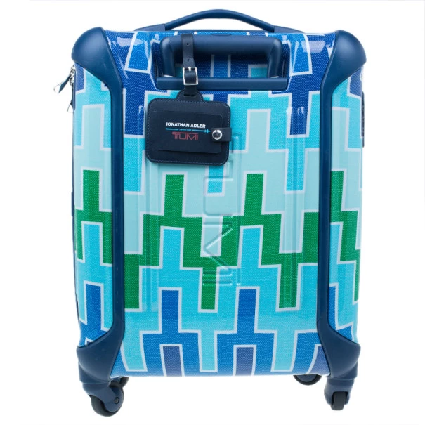 Tumi For Jonathan Adler Blue Printed Trolley For Women - Image 5