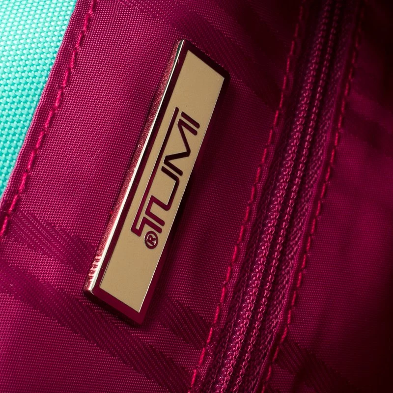 Tumi Mint Blue Nylon Crossbody Flap Bag For Women - Image 8