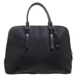 Tumi Black Leather Villa Nivelle Business Satchel For Women