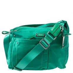 Tumi Green Nylon Sumatra Crossbody Bag For Women