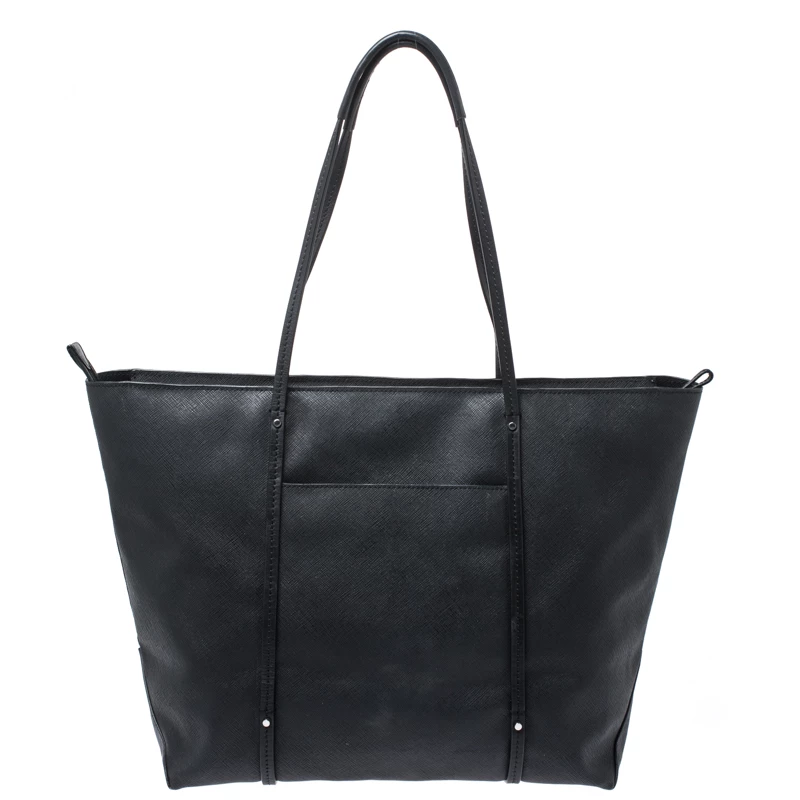 TUMI Black Leather Voyageur Tote For Women - Image 4