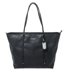 TUMI Black Leather Voyageur Tote For Women