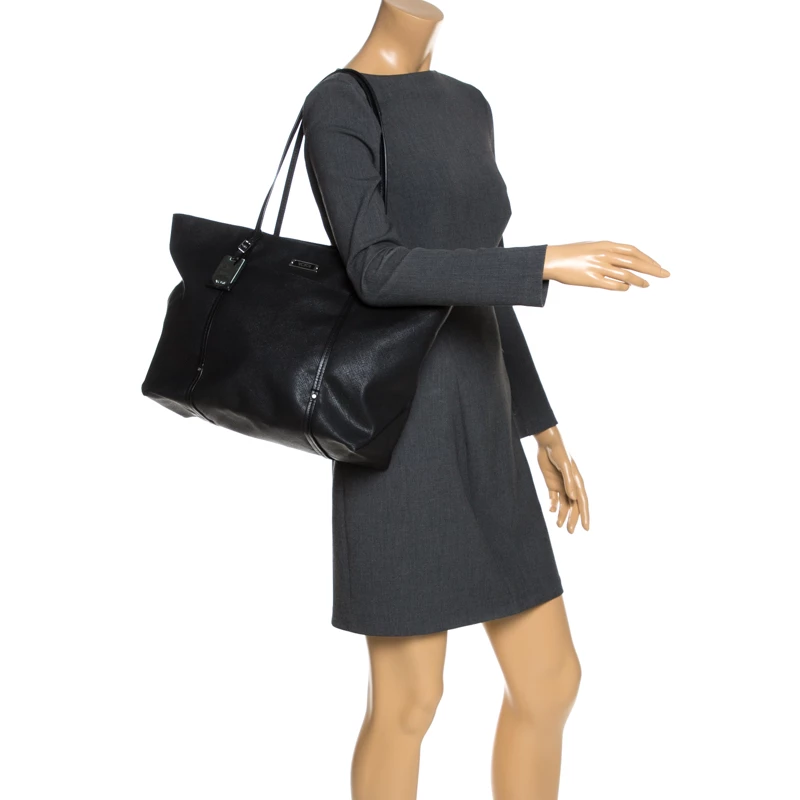 TUMI Black Leather Voyageur Tote For Women - Image 2