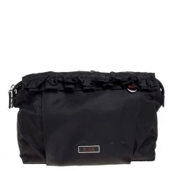 Tumi Black Nylon Zipped Pouch For Women