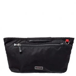 Tumi Black Nylon Zip Pocket Travel Clutch For Women