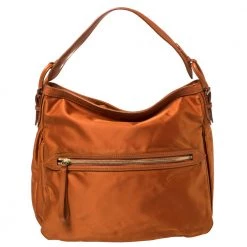 Tumi Orange Nylon Ashley Hobo For Women