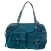 TUMI Blue Nylon And Leather Cortina Boarding Bag For Women