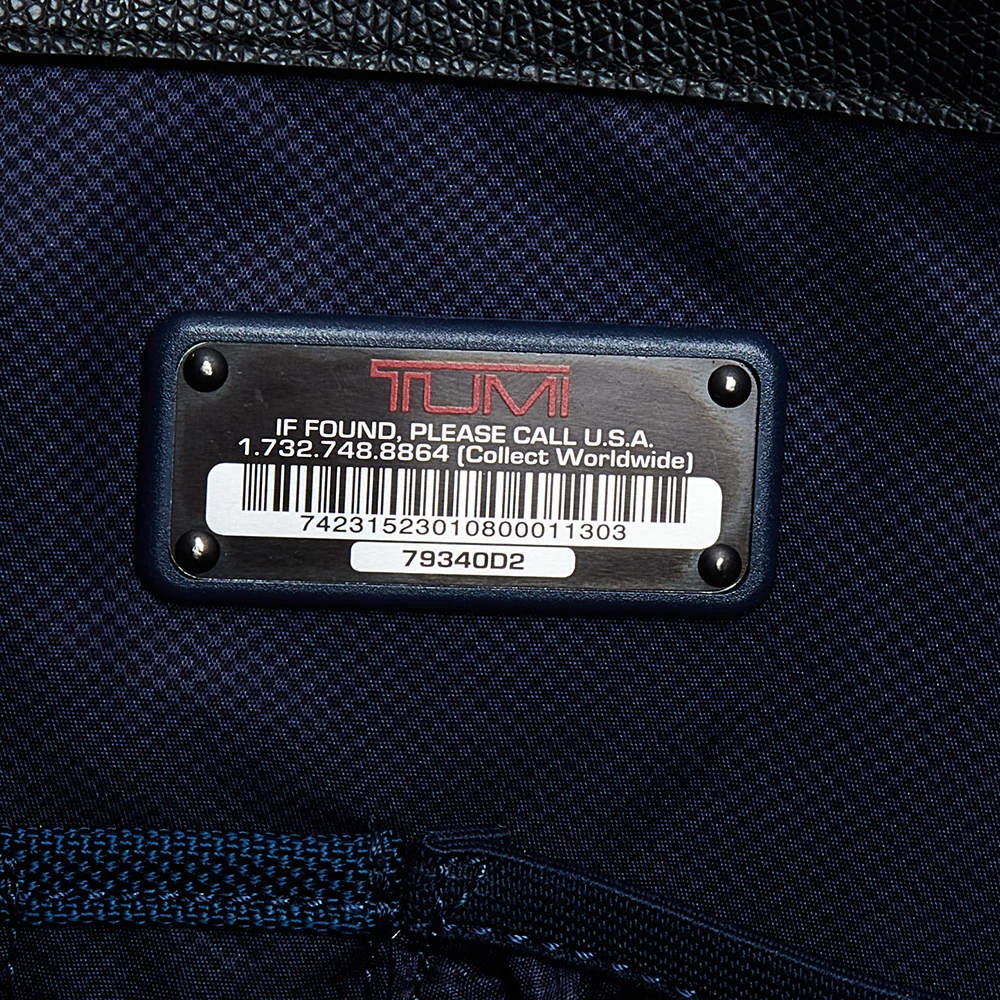 Tumi Black Leather Large And Double Zip Carry All Tote For Women - Image 8