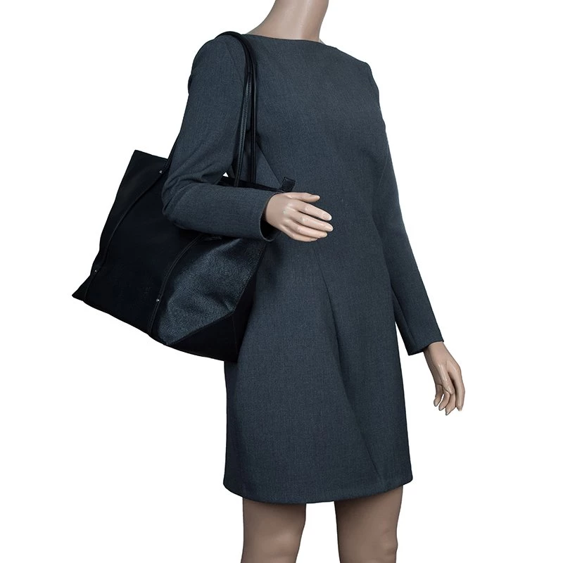 Tumi Black Textured Leather Villa Quintessential Tote For Women - Image 2