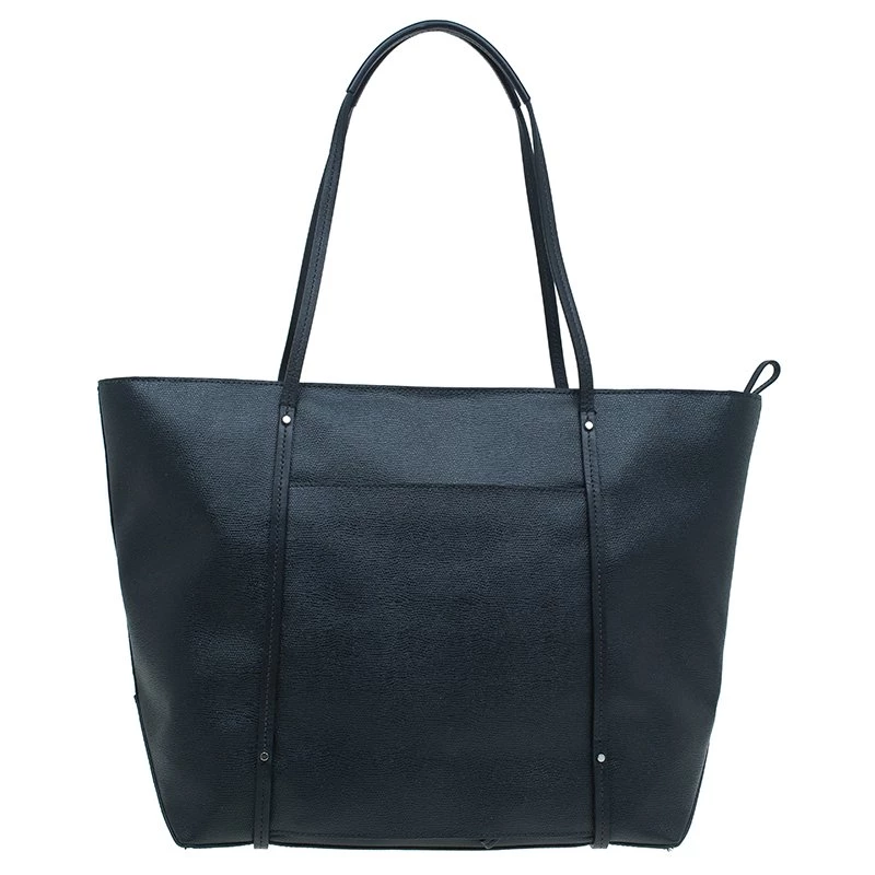 Tumi Black Textured Leather Villa Quintessential Tote For Women - Image 4