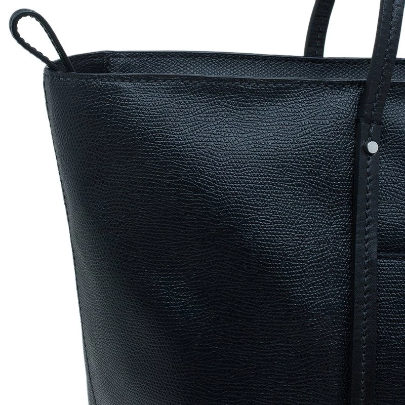 Tumi Black Textured Leather Villa Quintessential Tote For Women - Image 7