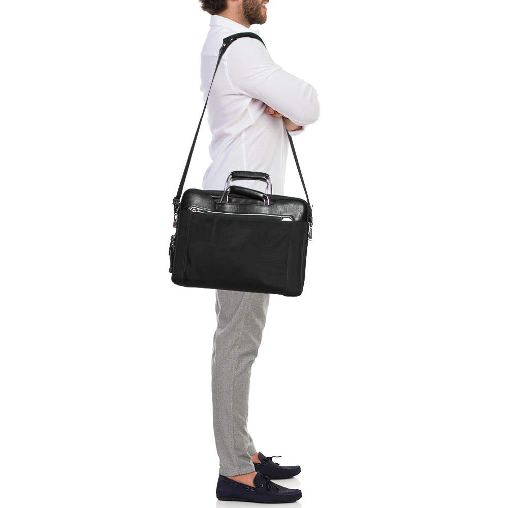 TUMI Black Nylon And Leather Hamilton Arrivè Briefcase For Women - Image 2