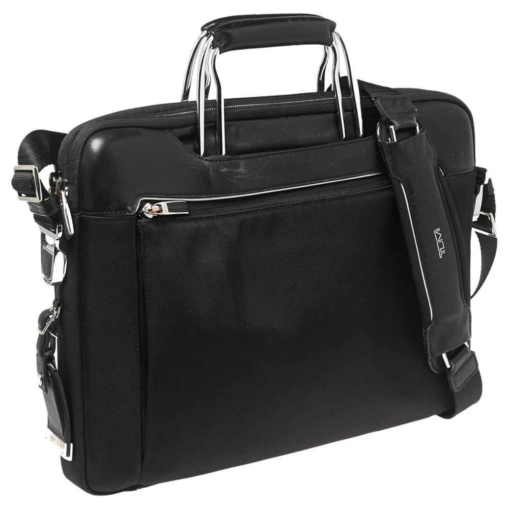 TUMI Black Nylon And Leather Hamilton Arrivè Briefcase For Women - Image 3