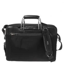 TUMI Black Nylon And Leather Hamilton Arrivè Briefcase For Women
