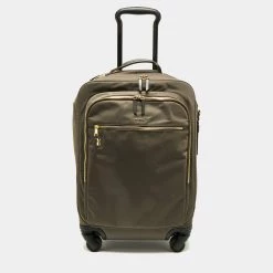 TUMI Grey Nylon Tres Léger International Carry On Suitcase For Women