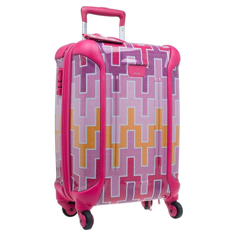 Tumi Multicolor Geometric Patterns Plastic X Jonathan Adler Continental Carry-On Suitcase For Women - Image 3